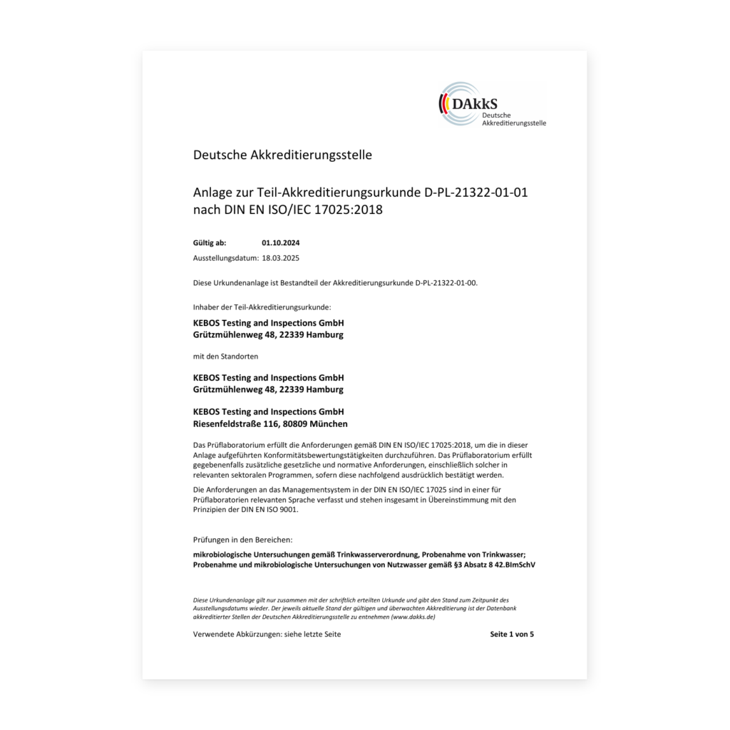Anlage zur Teil-Akkreditierungsurkunde D-PL-21322-01-01 – PDF öffnen